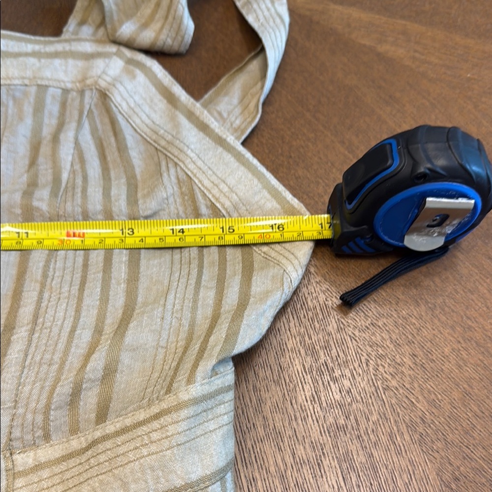 Hem & Thread Tan Striped Jumpsuit - Picture 7 of 8